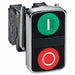 Non-Illum Push Button 2 Flush I/O