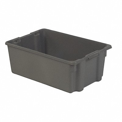 Stk and Nest Ctr Gray Solid Polyethylene