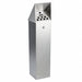 Cigarette Receptacle 1-3/4 gal Silver