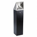 Cigarette Receptacle 1-3/4 gal Black