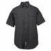 D4762 Woven Tactical Shirt SS Black 2XL