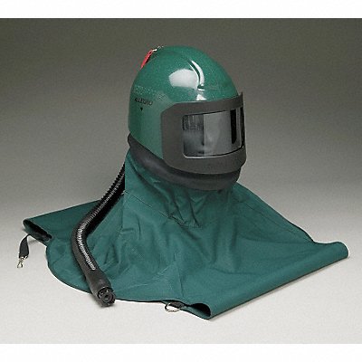 Abrasive Blasting Helmet Green