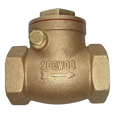 Swing Check Valve Brass 3/4 FNPT