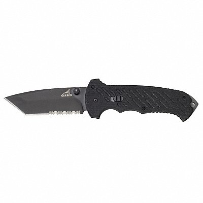 Folding Knife Tanto 3-13/16 In L Black