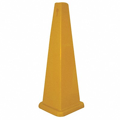 Traffic Cone Yellow Polypropylene 36in H