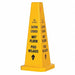 Safety Cone Yellow Polypropylene 26 in H