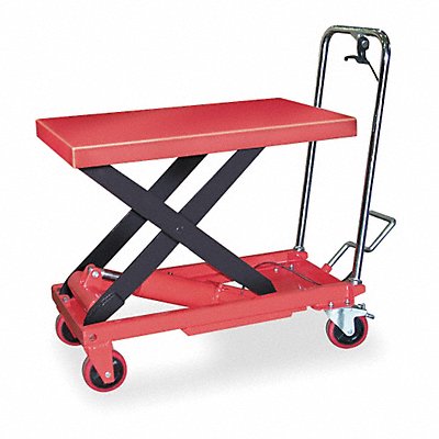 Scissor Lift Cart 1000 lb Steel Fixed