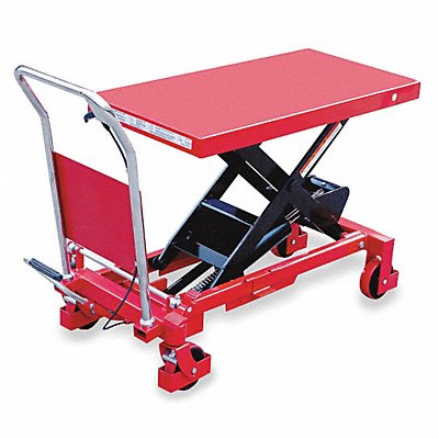 Scissor Lift Cart 2000 lb Steel Fixed