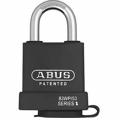 Keyed Padlock 59/64 in Rectangle Black