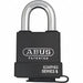 Keyed Padlock 63/64 in Rectangle Black