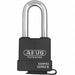 Keyed Padlock 7/8 in Rectangle Black