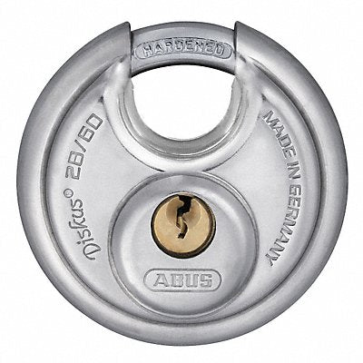 Keyed Padlock 11/16 in Round Silver