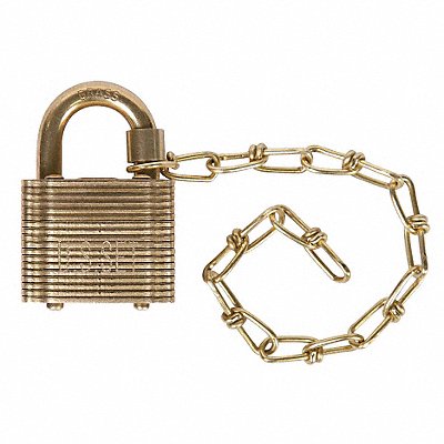 Keyed Padlock 3/4 in Square Gold PK5