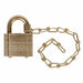 Keyed Padlock 3/4 in Square Gold