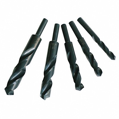 Reduced Shank Drill Set 5pc HSS