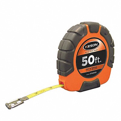 Long Tape Measure 3/8 In x 50 ft Orange