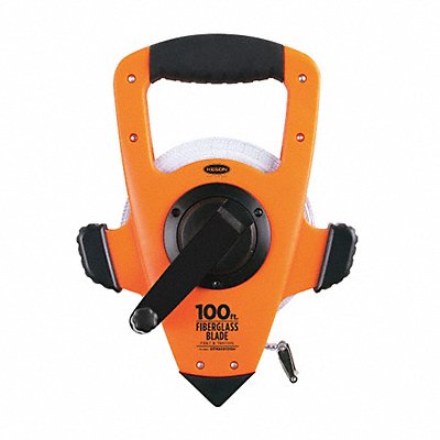 Long Tape Measure 1/2 In x 100 ft Orange