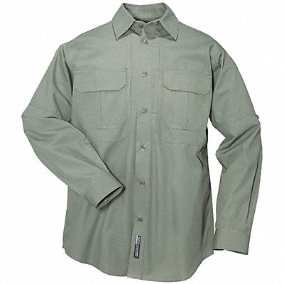 D6797 Woven Tactical Shirt OD Green L