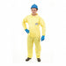 D8412 Collared Coverall Open Yellow XL PK12