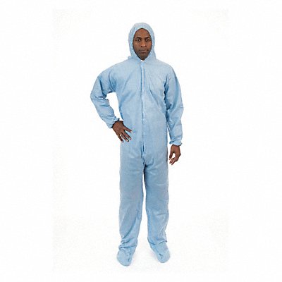 Disposable Coverall Blue L PK25