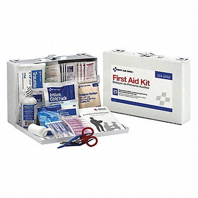 First Aid Kit Bulk White 106 Pcs 25 Ppl