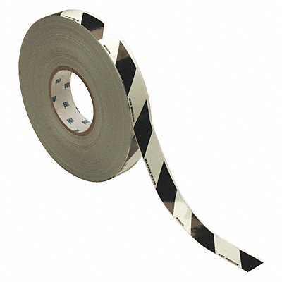 Floor Tape Black/White 1 inx50 ft Roll