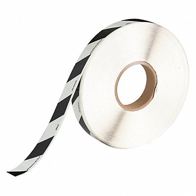 Floor Tape Black/White 1 inx250 ft Roll