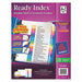 Binder Divider Preprinted Multicolor