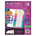 Binder Divider Preprinted Multicolor