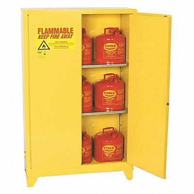 Flammable Safety Cabinet 60 gal Yellow