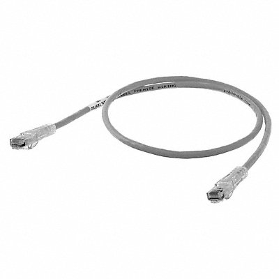 Patch Cord Cat 6 Clear Boot Gray 5.0 ft.