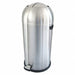 Wastebasket Round 10 gal Silver