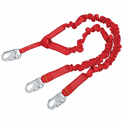 Shock-Absorbing Lanyard Red