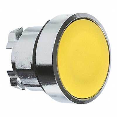 H6990 Pushbutton 22mm YLW Maintained Flush