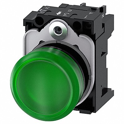 Pilot Light Complete Round Shape Green