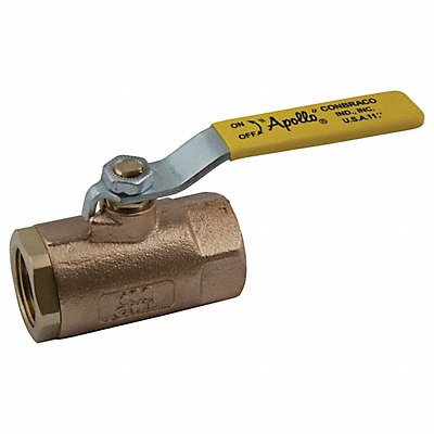 Bronze Ball Valve Inline FNPT 1-1/2 in