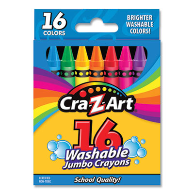 CRAYON,JUMBO,WSH,16PK,AST