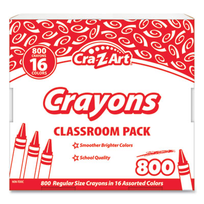 CRAYON,CLSRM PK,800PK,AST