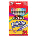 PENCIL,TWIST,COL,24CT,AST