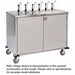 Condiment Cart with Pumps 48 1/2 in H SS