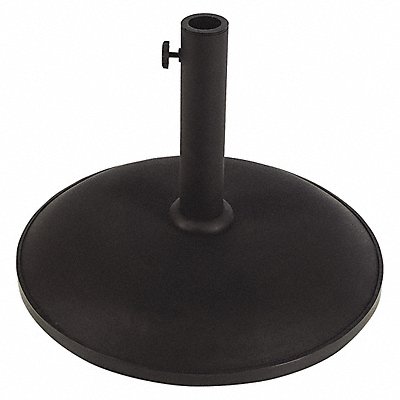 Cncrt Free Standing Umbrellase Blk 55lb.