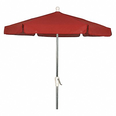 Garden Umbrella Crank Ba Red 7.5 ft.