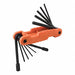 Folding Hex Key Set 6 5/8 L 11 Tips