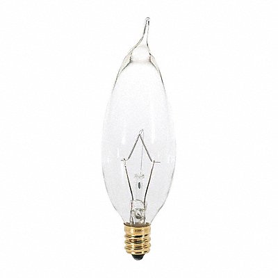 Bulb Incandescent 25W CA8 Candelabra Bas