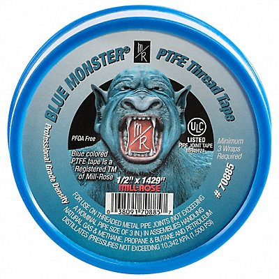Thread Sealant Tape 1/2 W Blue