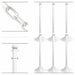 Barrier Post Kit 41 H Wht Plastic Post