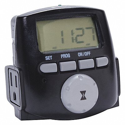 Timer 120VAC Black 15 Amps