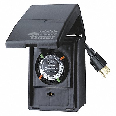 Timer 120VAC Black 15 Amps