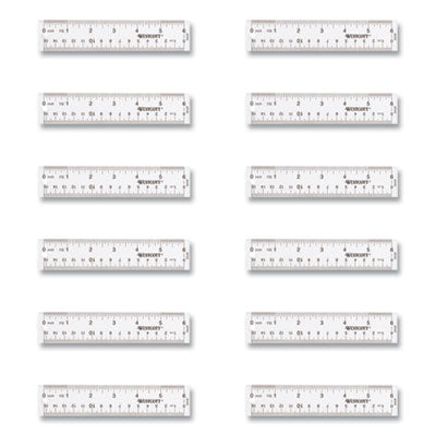 RULER,6",CLR,12/BX