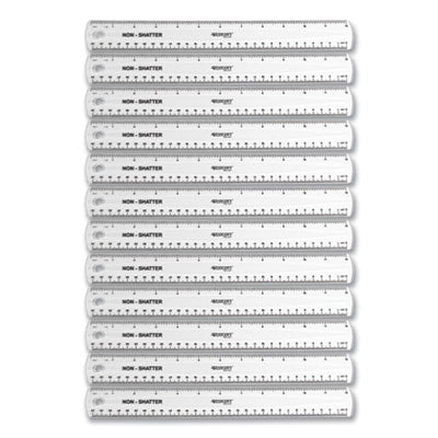 RULER,12",CLR,12/BX